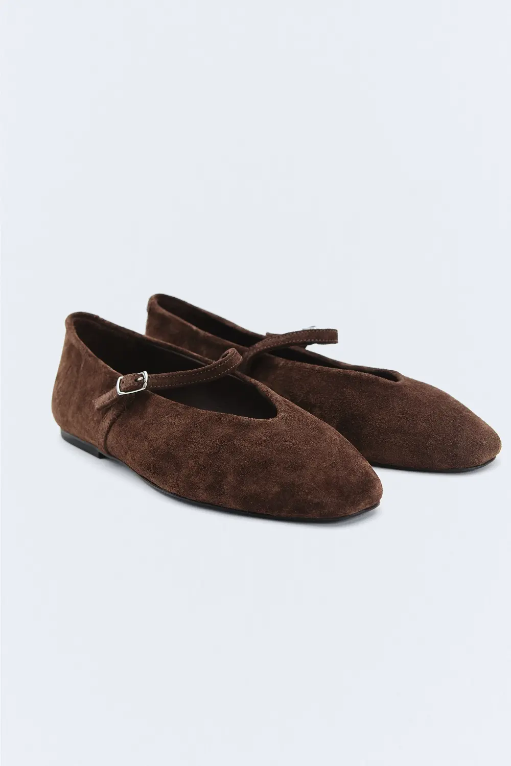 Selected F - Suede Ballerina - Charlotte main image 0