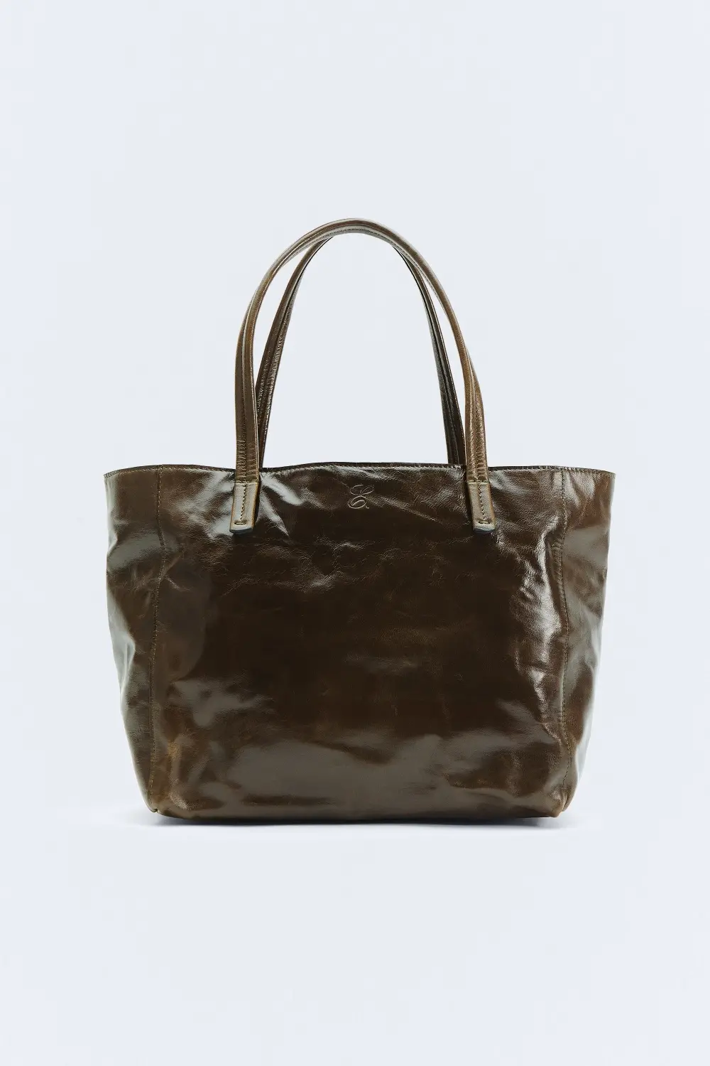 Bolso Shopper ‘Bella’ De Piel Mujer, Verde | TWINSET Milano