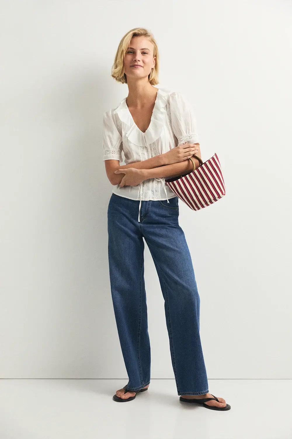 shirt white cotton Marguerite | eseOese