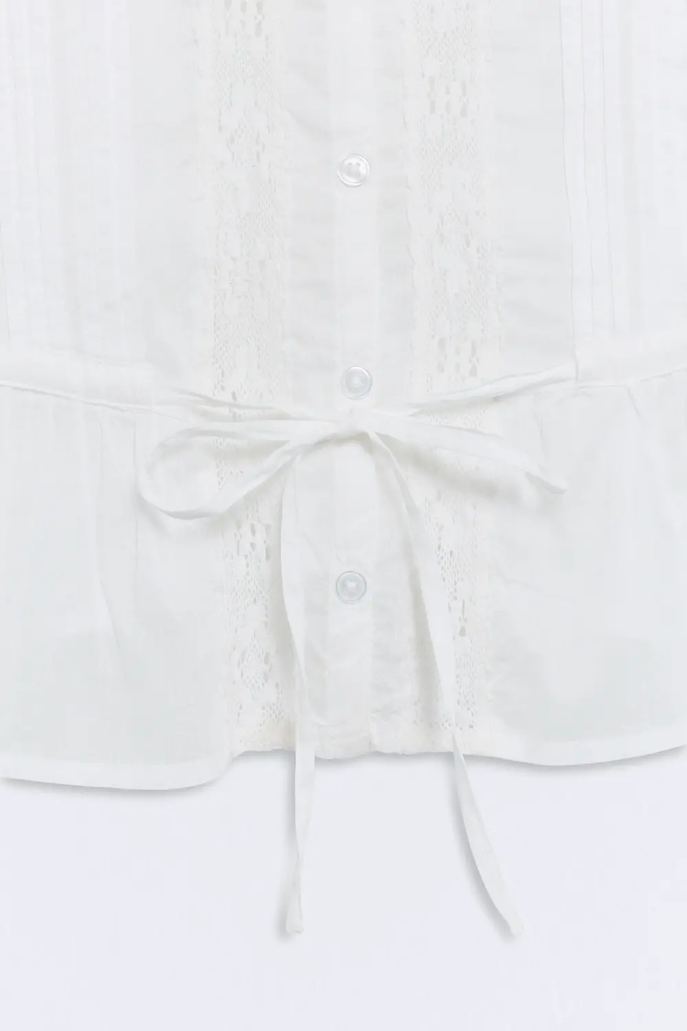 shirt white cotton Marguerite | eseOese