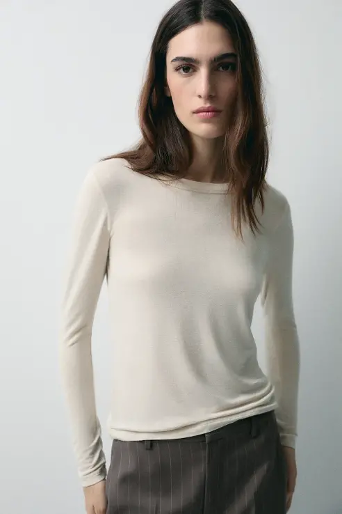 Blusa Para Mujer, Con Cuello En V, Acanalada, Ajustada, De Manga Corta, Camiseta Básica De Punto En Blanco, B-Blanco, XXL