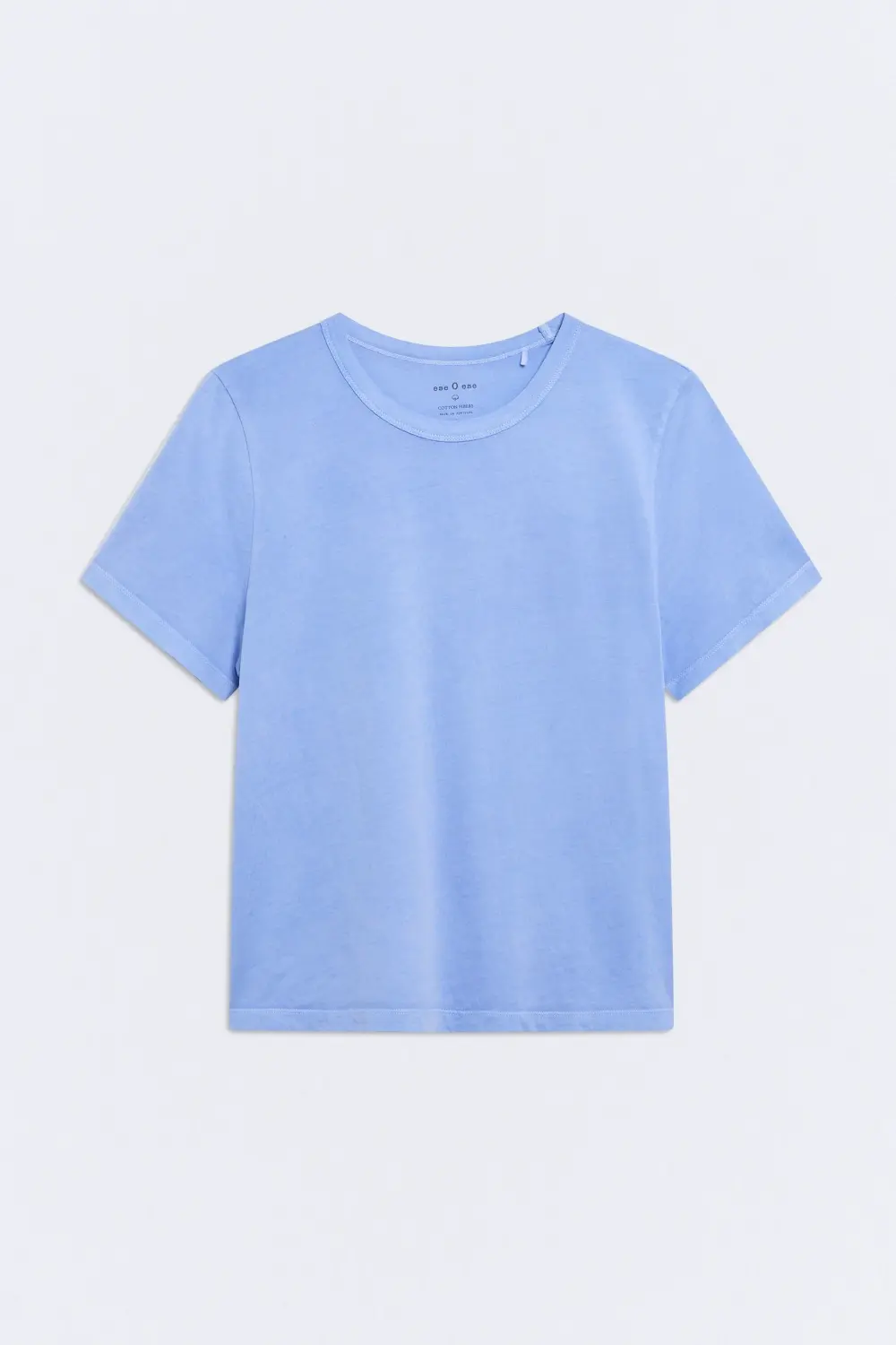 camiseta manga corta básica azul claro Trendy | eseOese