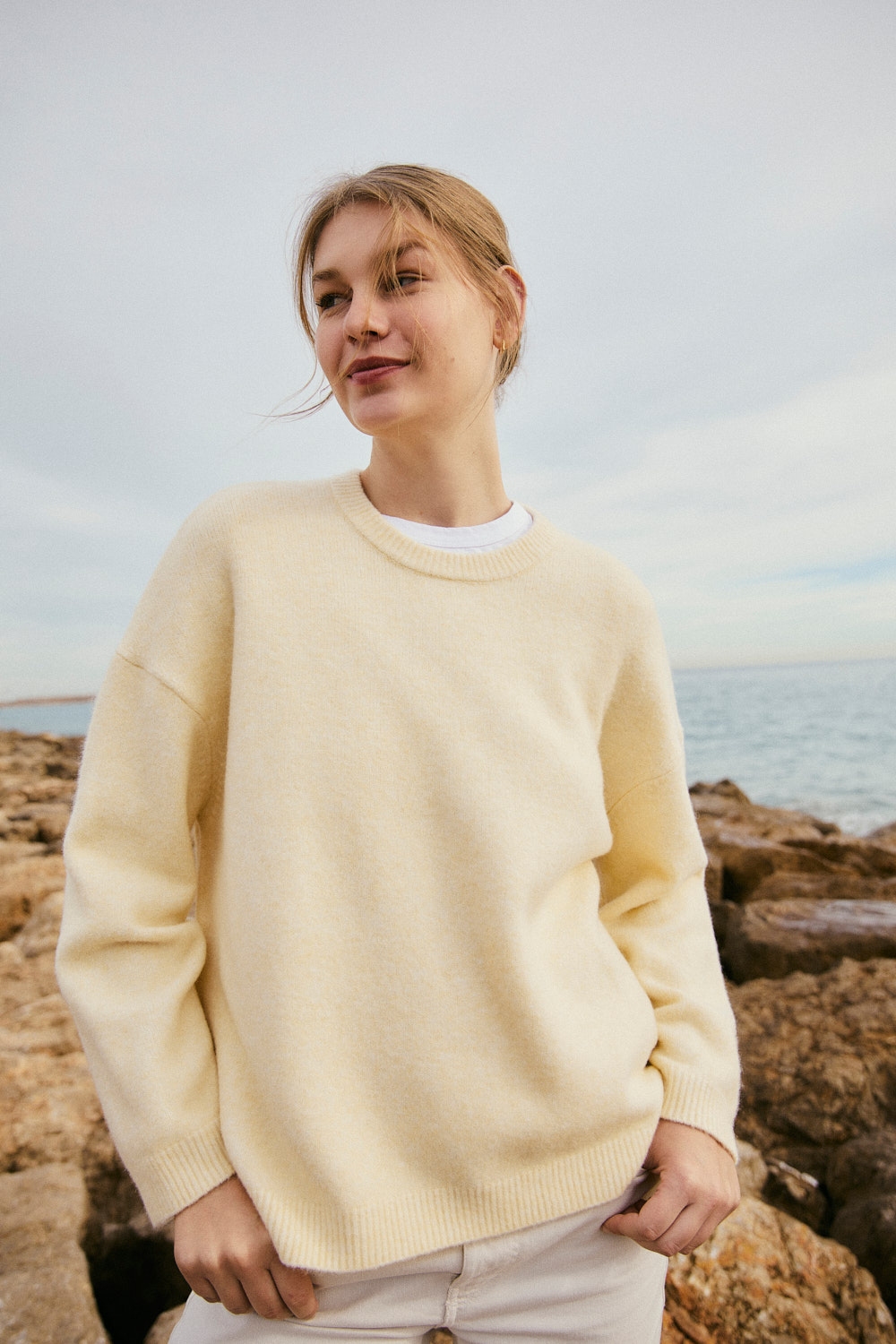 jersey oversize vainilla Créme eseOese