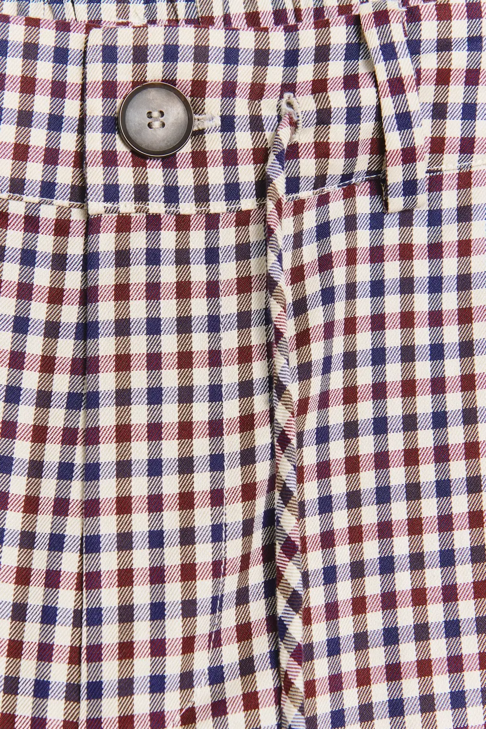 Pantalon Fille NEXT Rose à Carreaux Vichy - Taille 4 Ans, Style évasé Avec Volants, Occasion Bon état