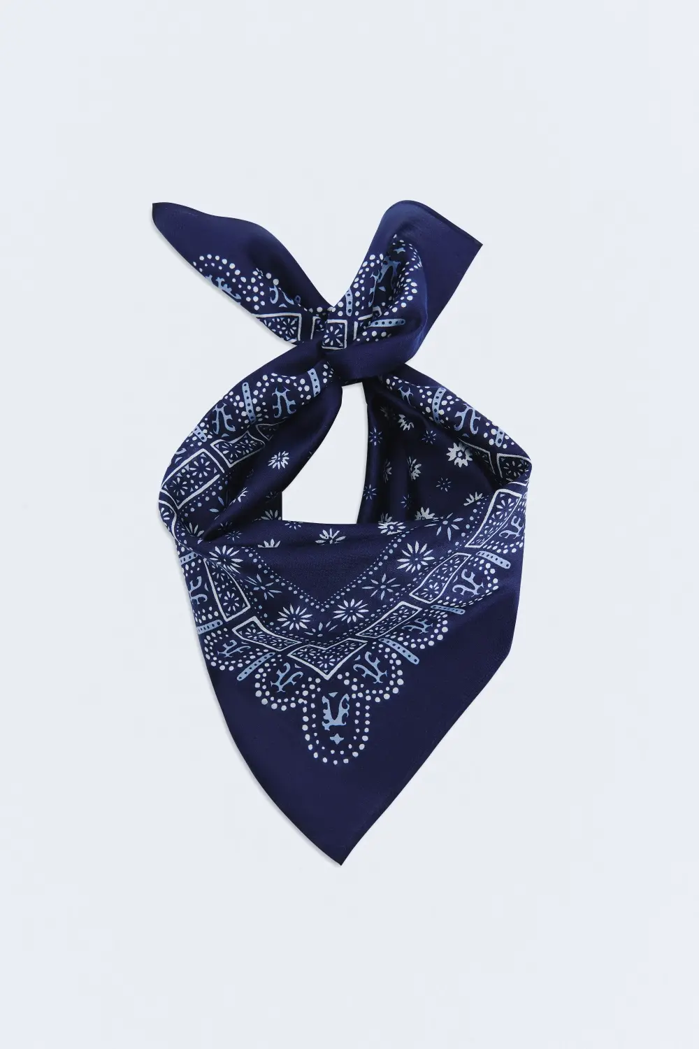 LumiSyne Foulard En Soie Carré 53x53cm - Imprimé Feuille D'Érable Élégant Pour Femme