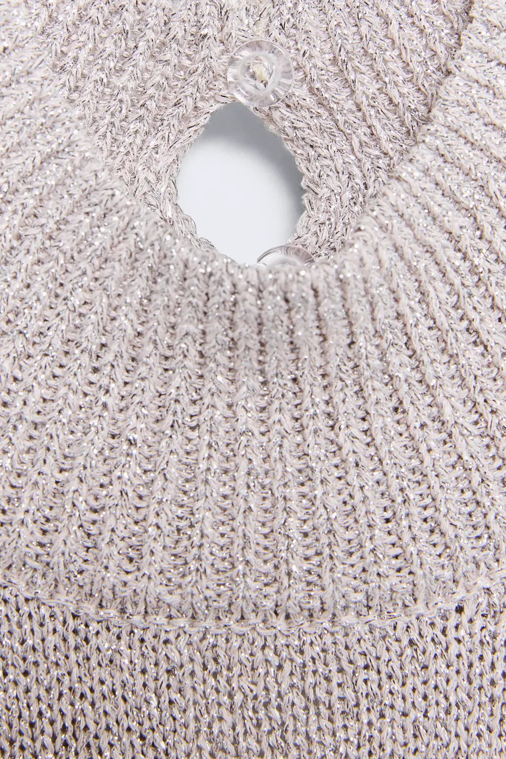 Haut Décolleté Halterneck Gris Et Argent Taille 8 - Occasion Très Bon état, Sans Marque